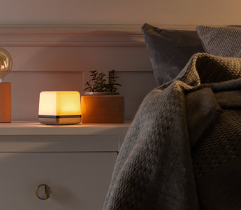 Luma³ Premium running Sleep Ritual mode, designed to help relax before bed and improve sleep